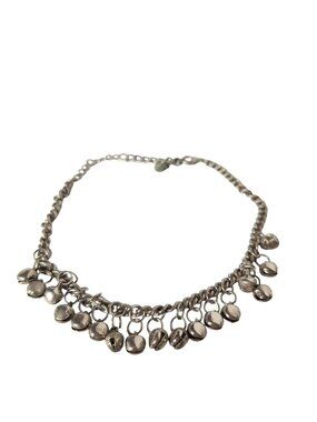 Silver Tone Vintage Bell Anklet Ghungroo Boho Tribal Dance Charm Bracelet